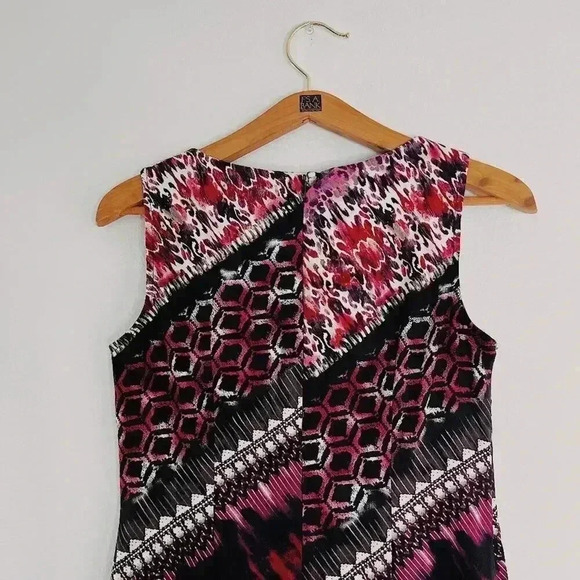 y2k Vintage Connected Pink and Black Printed Mini Dress Women's Size 6P - Picture 5 of 7